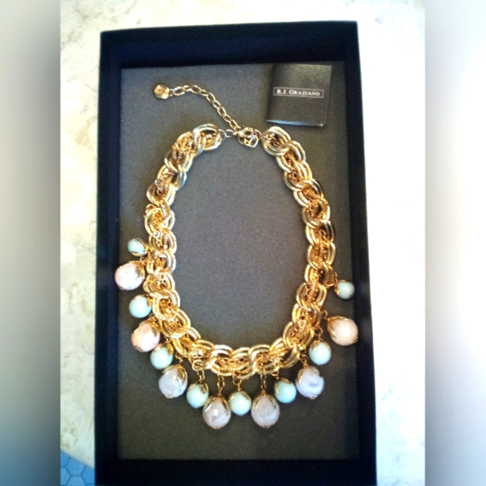 RJ Graziano bauble statement necklace